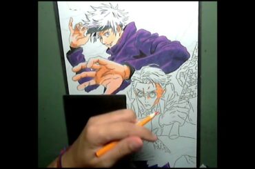 Speed drawing! Satoru Gojo & Kento Nanami - Jujutsu Kaisen-