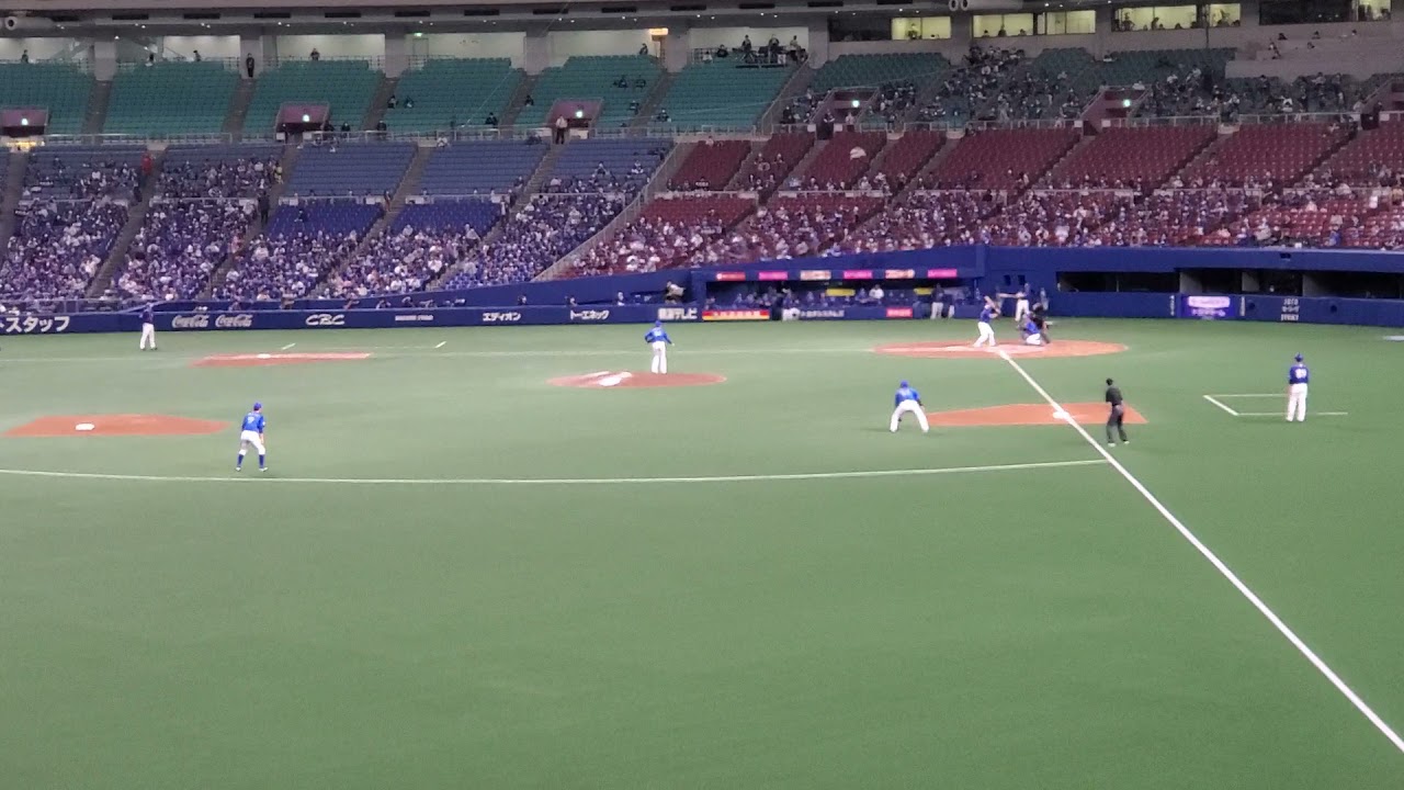 20210504　大野雄大【第1打席】ﾊﾞｯﾃｨﾝｸﾞ打撃　2回ｳﾗ　中日ﾄﾞﾗｺﾞﾝｽﾞ　9番打者@ﾊﾞﾝﾃﾘﾝﾄﾞｰﾑ ﾅｺﾞﾔ･ﾋﾞｼﾞﾀｰ外野応援 ﾅｺﾞﾔﾄﾞｰﾑ