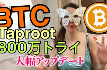 ビットコインの大型アップデート「Taproot」の実装テスト開始　BTC 爆上げ開始８００万台トライ！