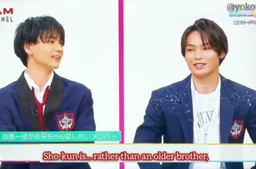 [ENG] Yonashiro Sho and Kawashiri Ren according to Mamehara Issei - DAM Channel | JO1