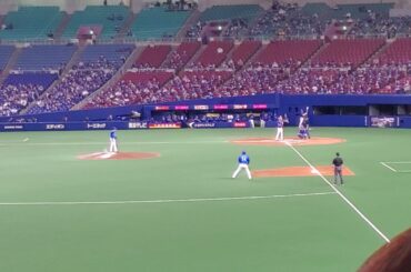 20210504　大野雄大【第2打席】ﾊﾞｯﾃｨﾝｸﾞ打撃　3回ｳﾗ　中日ﾄﾞﾗｺﾞﾝｽﾞ　9番打者@ﾊﾞﾝﾃﾘﾝﾄﾞｰﾑ ﾅｺﾞﾔ･ﾋﾞｼﾞﾀｰ外野応援 ﾅｺﾞﾔﾄﾞｰﾑ
