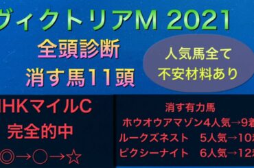 【競馬予想】　ヴィクトリアマイル　2021 全頭診断　事前予想　ヴィクトリアM