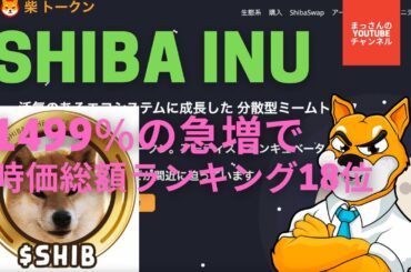 SHIBA INU 柴犬　1499％の急増！まだ上がる可能性は？