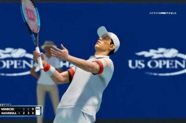 【AOテニス2】マラソンマンの真骨頂！錦織圭 v バブリンカ - 全米 2014