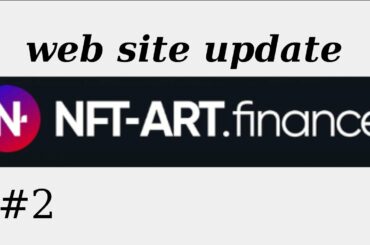 NFT-Art.Finance (ENTER)  仮想通貨　Website update 日本語