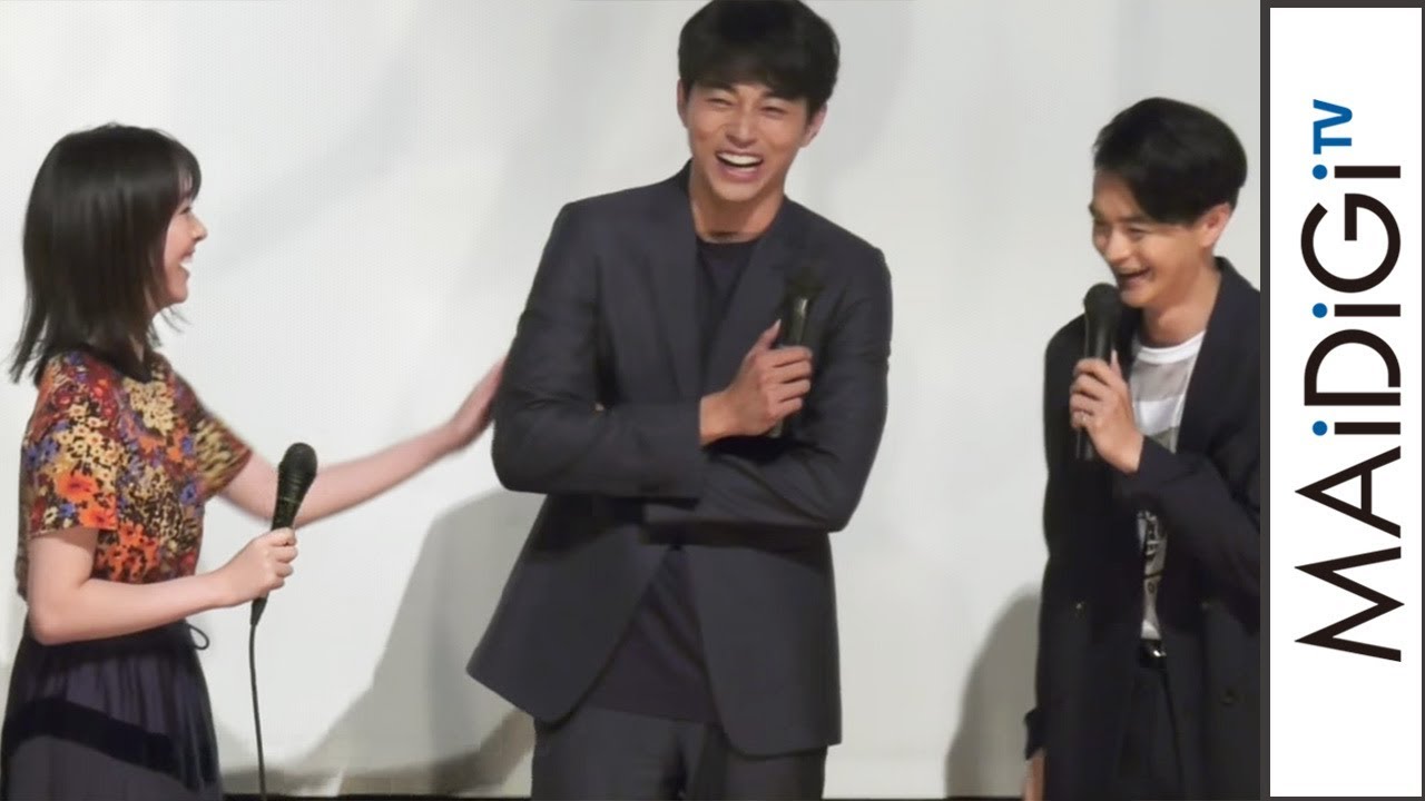 唐田えりかが笑いすぎ?東出昌大が「頭を強く打ったんだろうね」の突っ込み 映画「寝ても覚めても」舞台あいさつ3