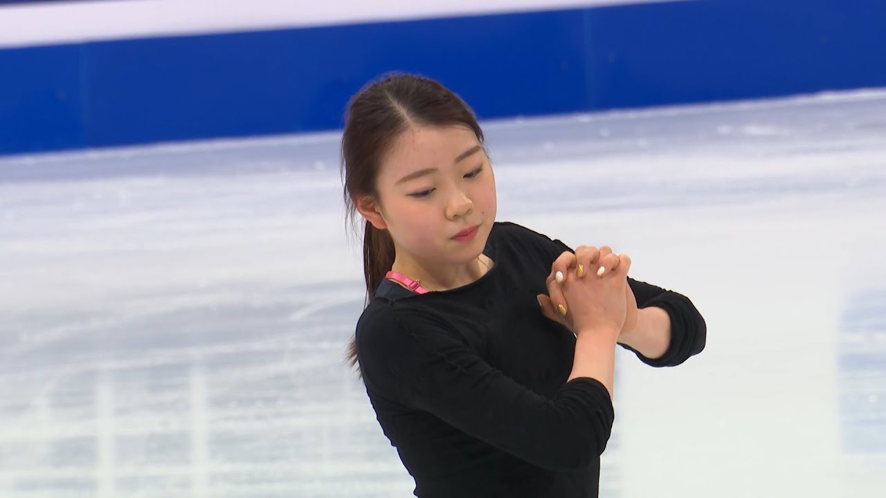 紀平梨花<世界フィギュアスケート選手権2021>3月23日・公式練習