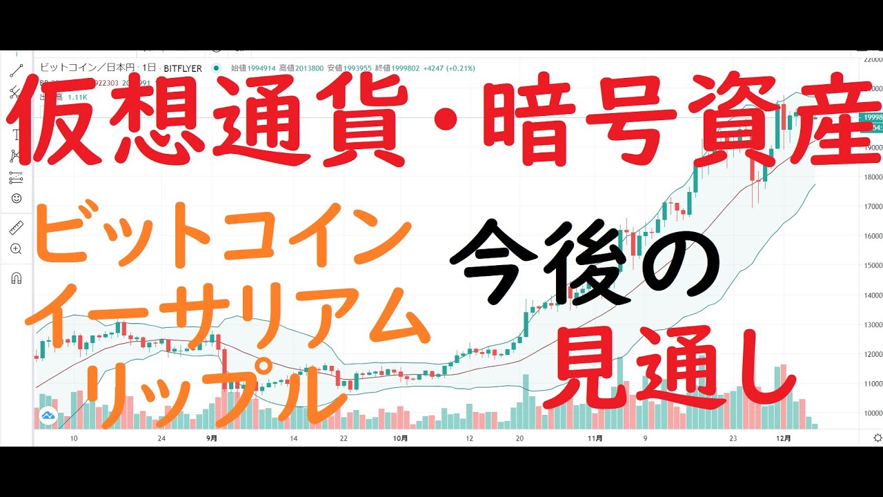 【仮想通貨・暗号資産】今後の見通し(ビットコイン・イーサリアム・リップル)