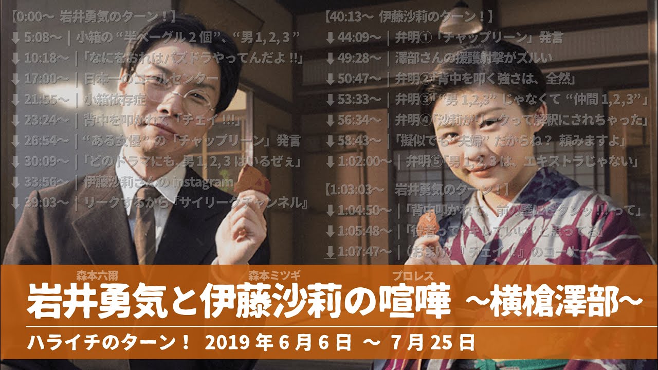 岩井勇気と伊藤沙莉の喧嘩(プロレス) 〜横槍澤部〜【ハライチのターン!岩井トーク】2019年6月6日〜7月25日