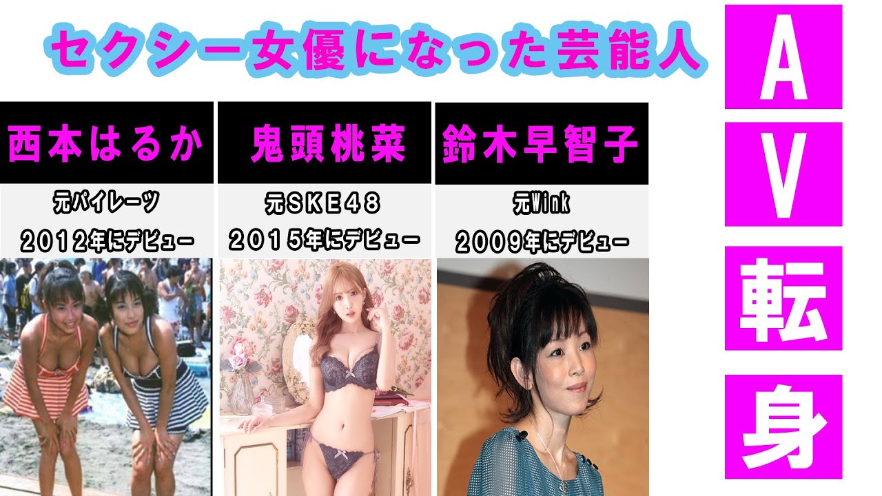 三上悠亜などセクシー女優になった芸能人【ランキング】