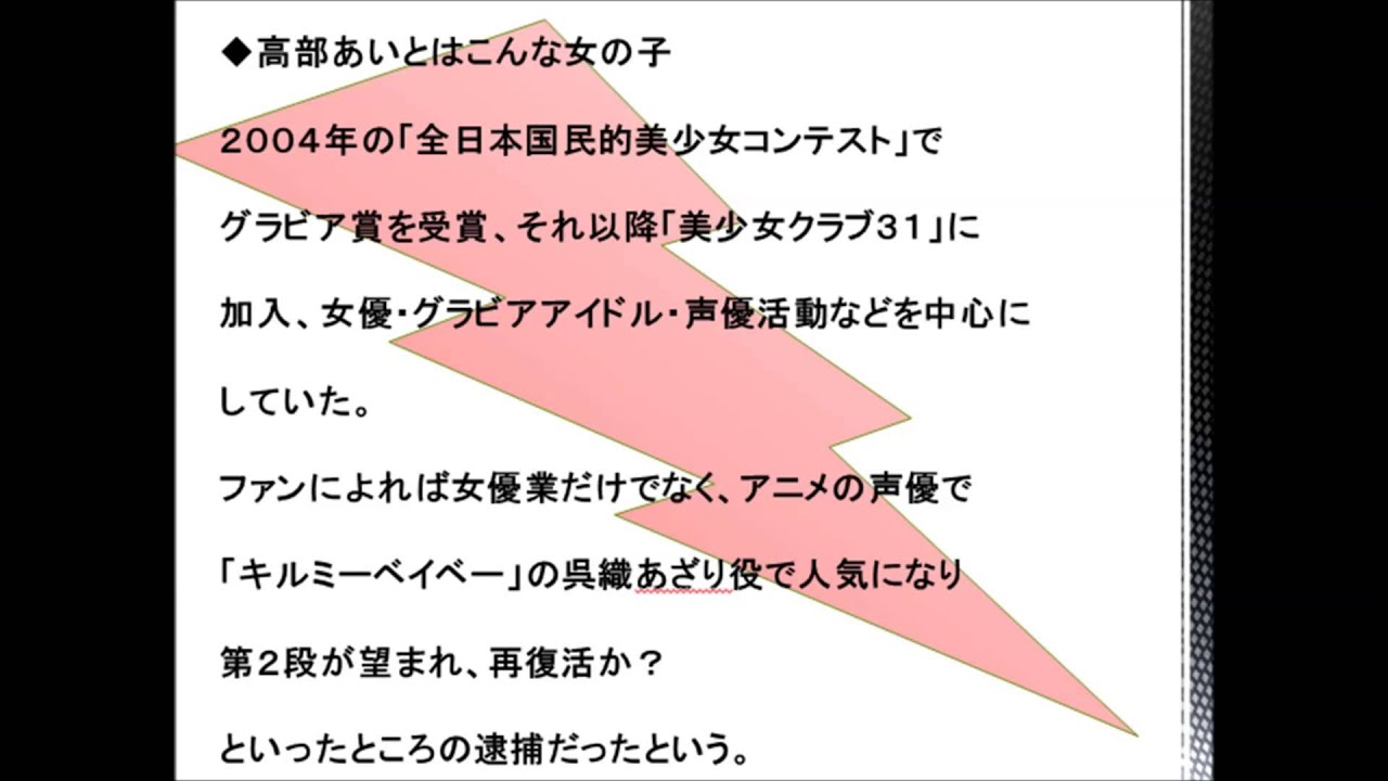 高部あいコカイン所持逮捕でキルミーベイベー2期は消滅か!?
