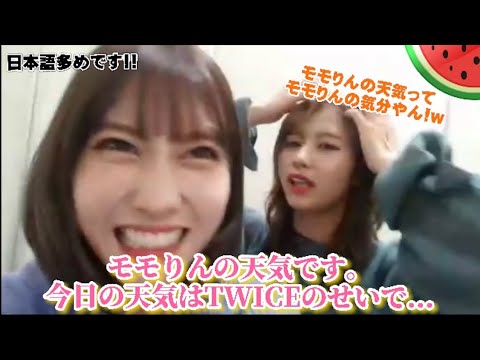 Twice 日本語で少し変わった天気予報をするモモりんアナウンサー Yayafa