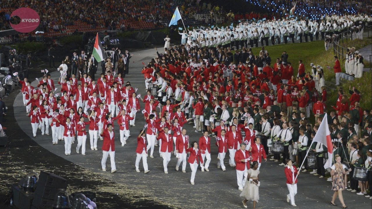 日本選手団の入場 ロンドン五輪開会式