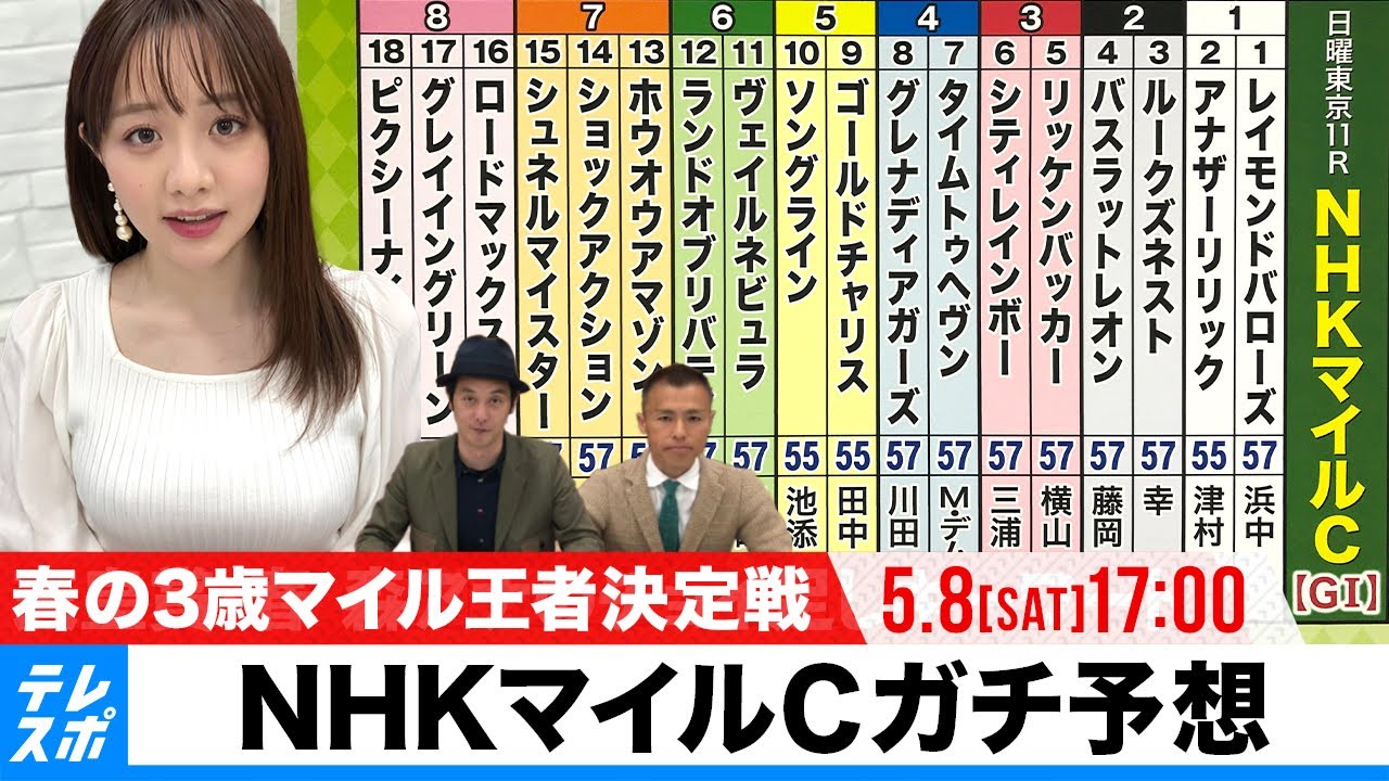 Nhkマイルc Giガチ予想 キャプテン渡辺の 自腹で目指せ100万円 森香澄 虎石晃 Yayafa Nhkマイルc Giガチ予想 キャプテン渡辺の 自腹で目指せ100万円 森香澄 虎石晃 Yayafa