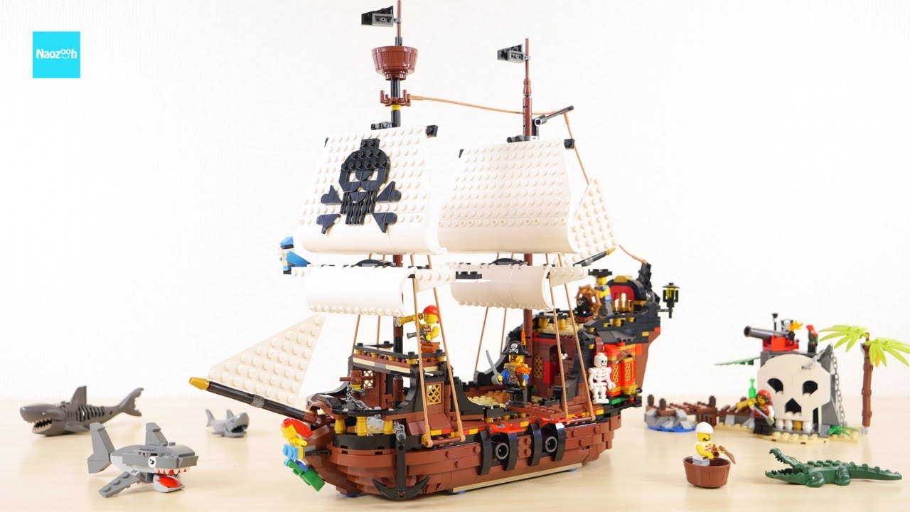 レゴ クリエイター 海賊船 31109 / LEGO Creator 3-in-1Pirate Ship Speed Build & Review