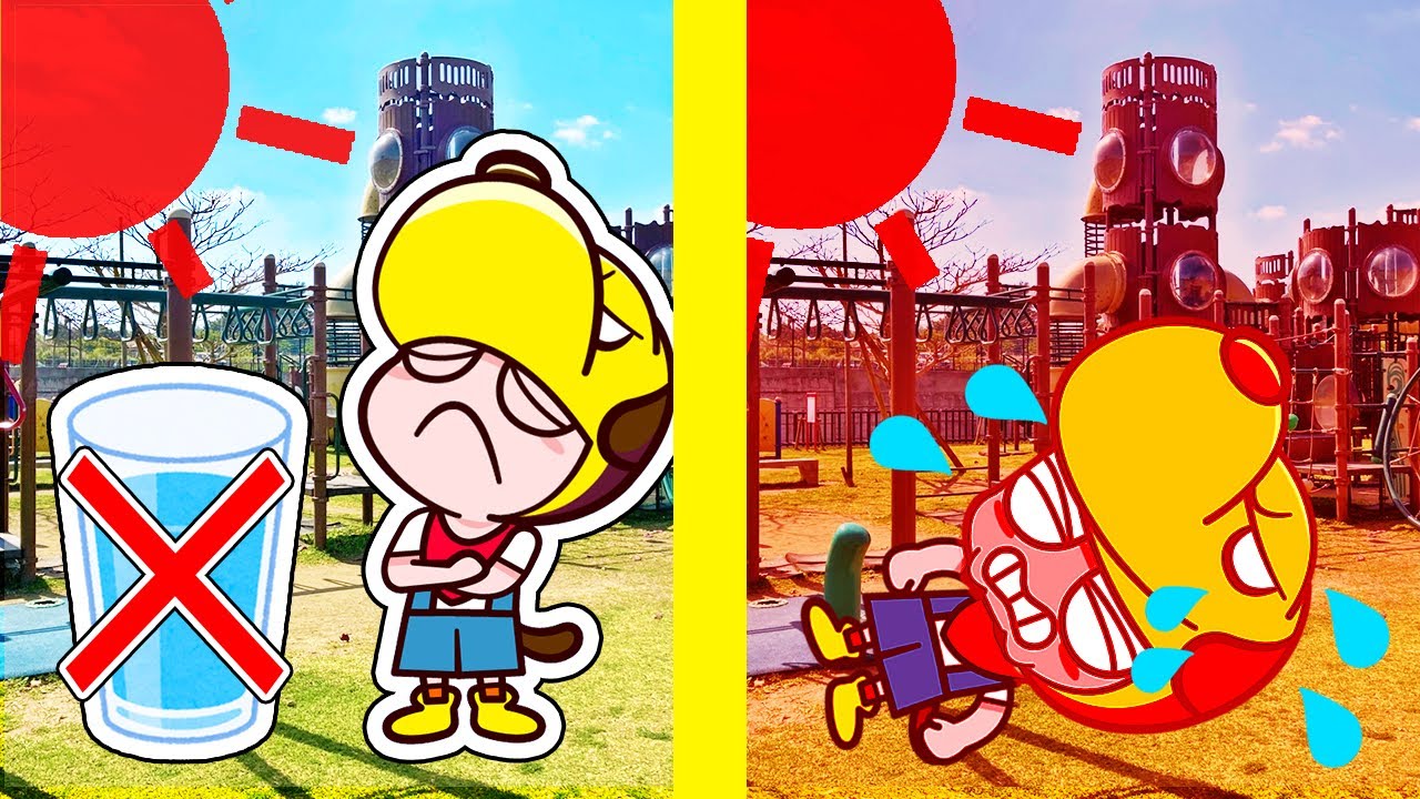 【寸劇】熱中症で赤鬼みたいに!?ジュースを飲んで予防しよう♪|クレヨンしんちゃんお手伝い大作戦|子供が喜ぶアニメ|知育アプリ・ゲーム実況|ネオスキッズTV