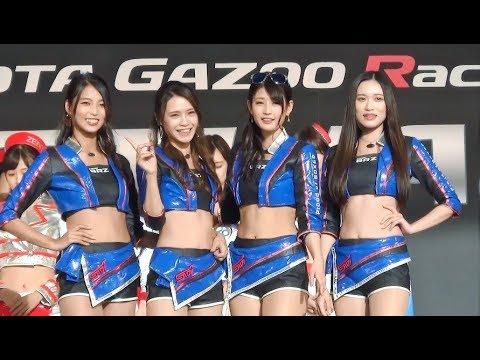 TGRF2018⑯ 宮本あかりさん 野田桃加さん 沢すみれさん 綾瀬まおさん 2018 SUBARU BRZ GT GALS BREEZE レースクイーン PRステージ
