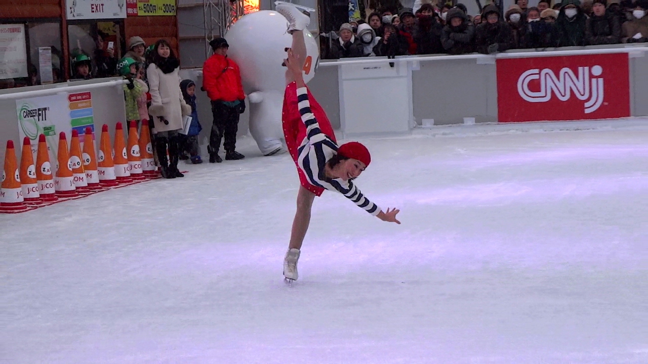 👯 ☃ 浅田舞さん 2017 さっぽろ雪まつり スケート教室 Mai Asada