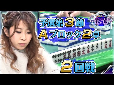 【麻雀】麻雀ウォッチ シンデレラリーグ2018予選第3節Aブロック2卓2回戦