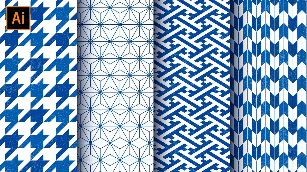 前編 イラストレーター和柄パターンの作り方 Japanese Pattern Adobe Illustrator Cc 19 Tutorial Video Yayafa