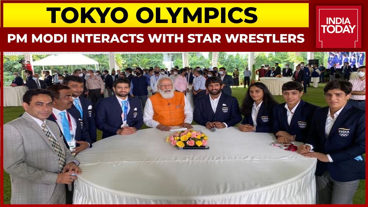 東京オリンピック2020:モディ首相がレスラーのラビダヒヤ、バジュランプニアと対話| インディアトゥデイ