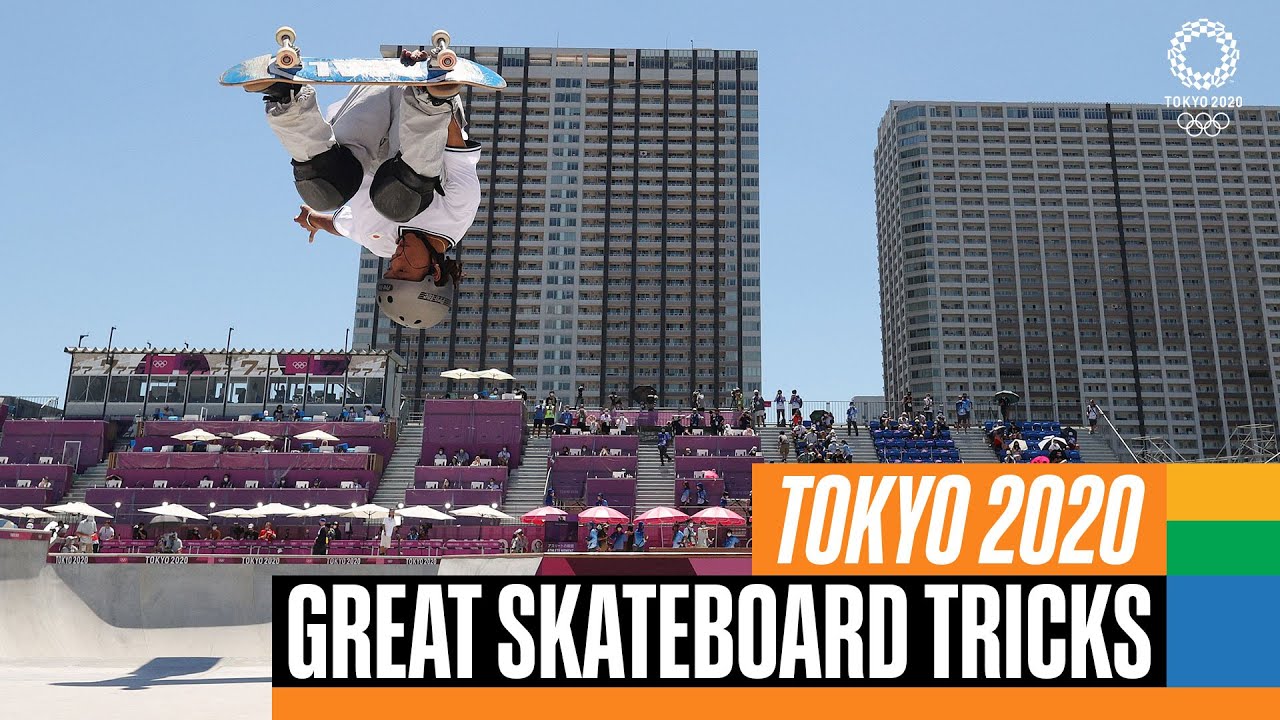 #Tokyo2020での信じられないほどの🛹スケートボードのトリック