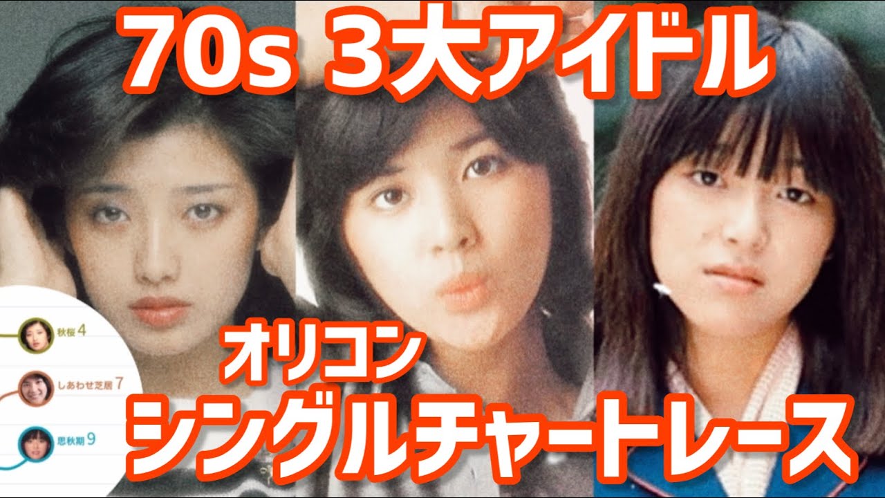 山口百恵・桜田淳子・岩崎宏美 オリコンシングル週間ランキングレース【📈ランキングレース】 🔥1973-1983 Oricon Chart Race!