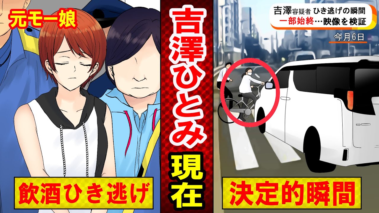 【実話】元モー娘。吉澤ひとみの現在とは?飲酒運転事故も酒はやめられず…(マンガ動画)