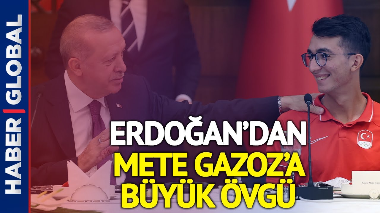 エルドアン大統領が東京2020オリンピックでメダル受賞者と会った