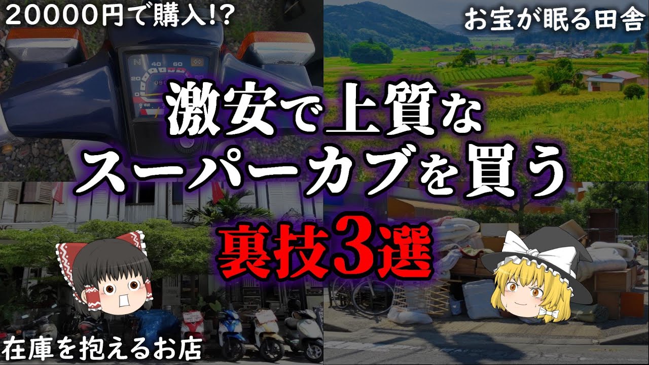 【ゆっくり解説】激安で上質なスーパーカブを買う裏技3選、永久保存版!?
