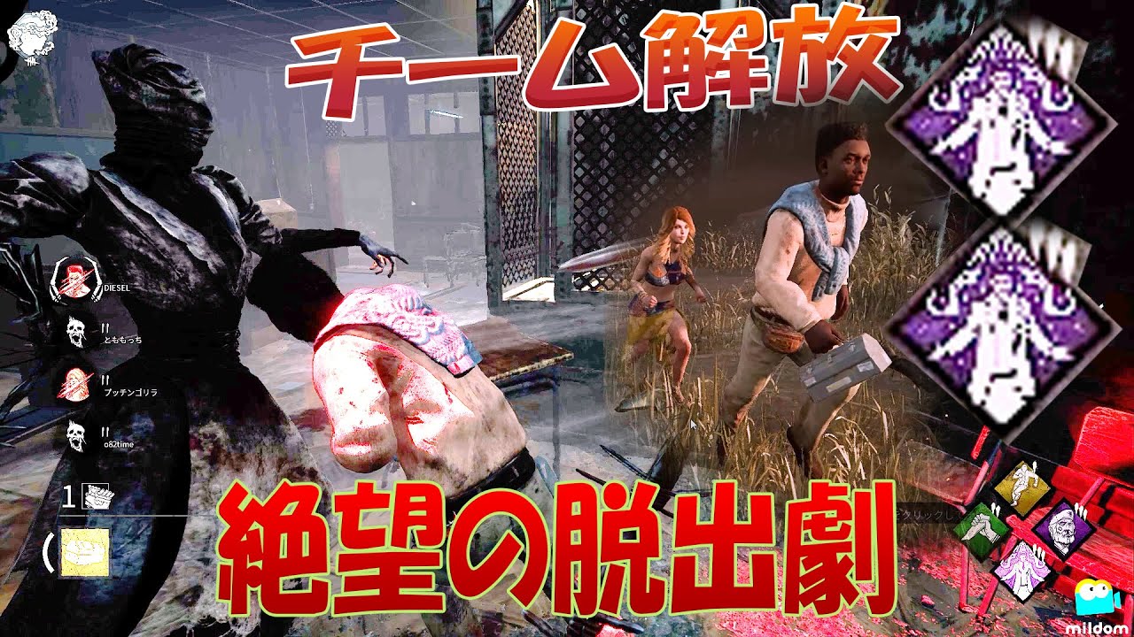 チーム解放!絶望すぎる脱出劇【デッドバイデイライト】 #73