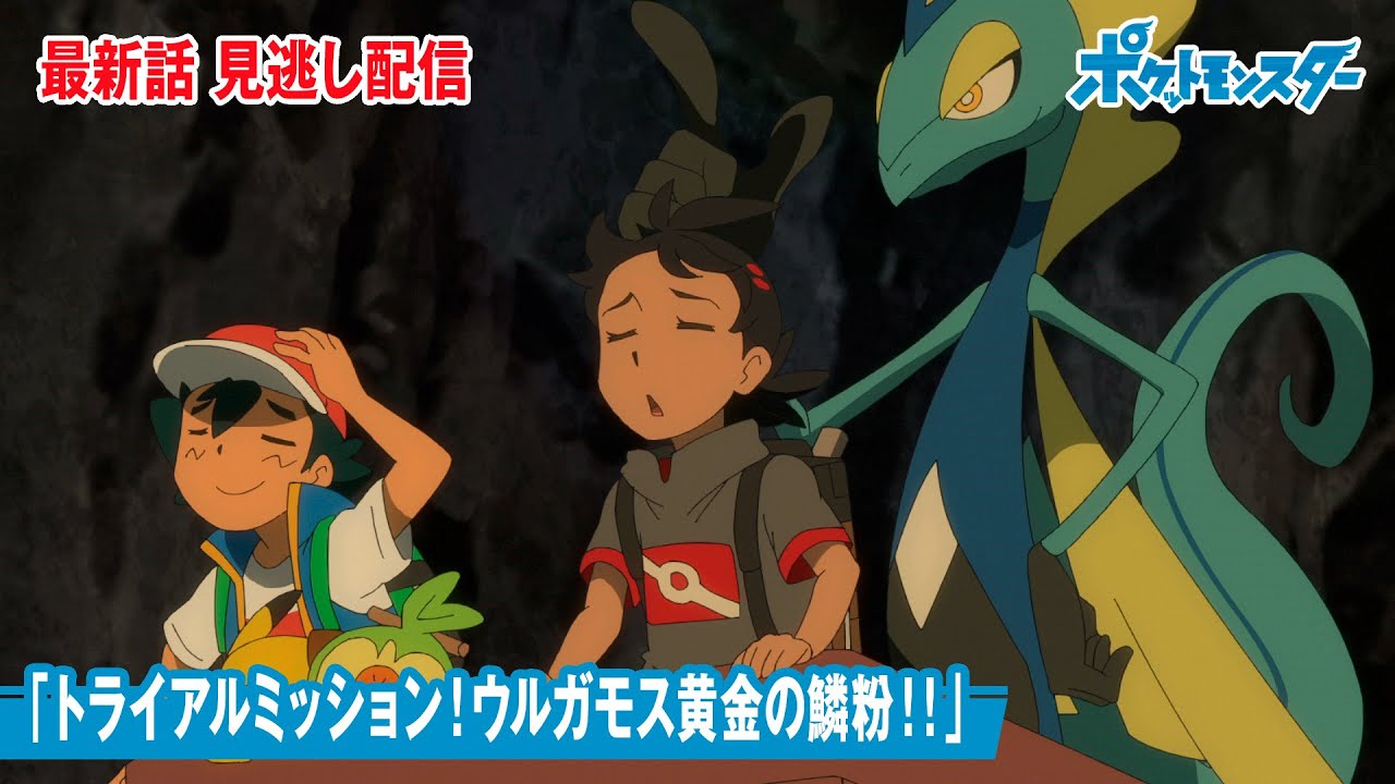 公式 アニメ ポケットモンスター 第80話 トライアルミッション ウルガモス黄金の鱗粉 見逃し配信 Yayafa