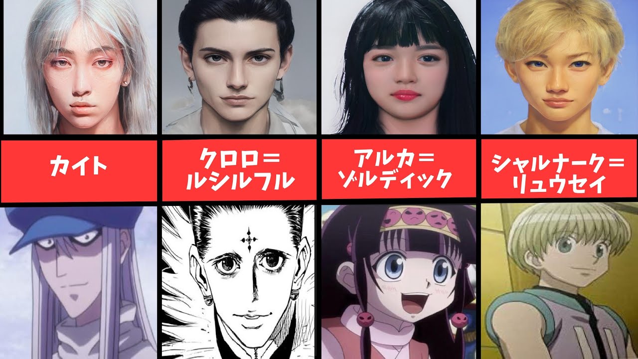 Hunter Hunterをaiで実写化したらアルカが藤田ニコルっぽい Yayafa