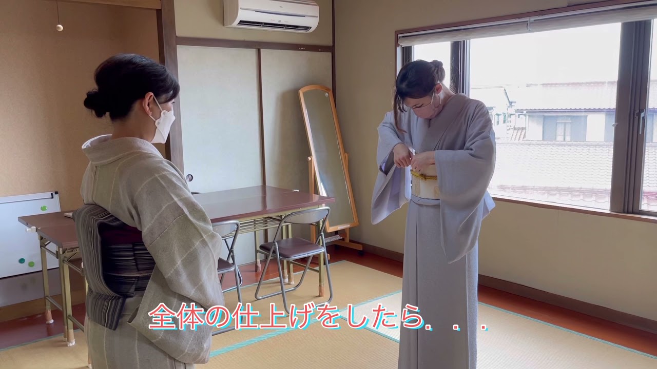 美保姿きもの総合学院高崎校 『授業にオジャマ♪』2級・えりかさん