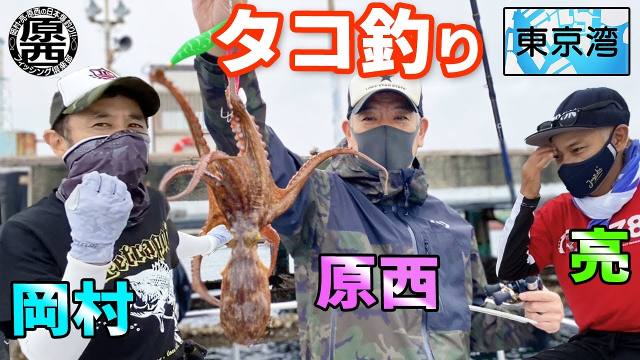 原西&岡村&亮の東京湾マダコ釣り