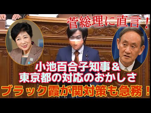 菅総理、やっぱり小池百合子知事&東京都の対応はおかしいのではないですか?!「ブラック霞が関」対策も急務!参議院本会議でも徹底追及【2021/03/10】