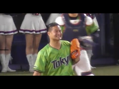 ティモンディ高岸さん涙の始球式の陰で愛媛県のマスコットみきゃんに悪さするつば九郎ww 2020.10.04 プロ野球ヤクルトスワローズvs広島カープ