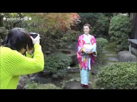 ❤ 大島優子 浴衣姿で「ハイ!ポーズ」 <スパ&温泉 特集> ~ メイキング making ~