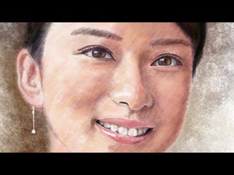 ペンタブで描く武井咲/Photoshop Draw a portrait Emi Takei