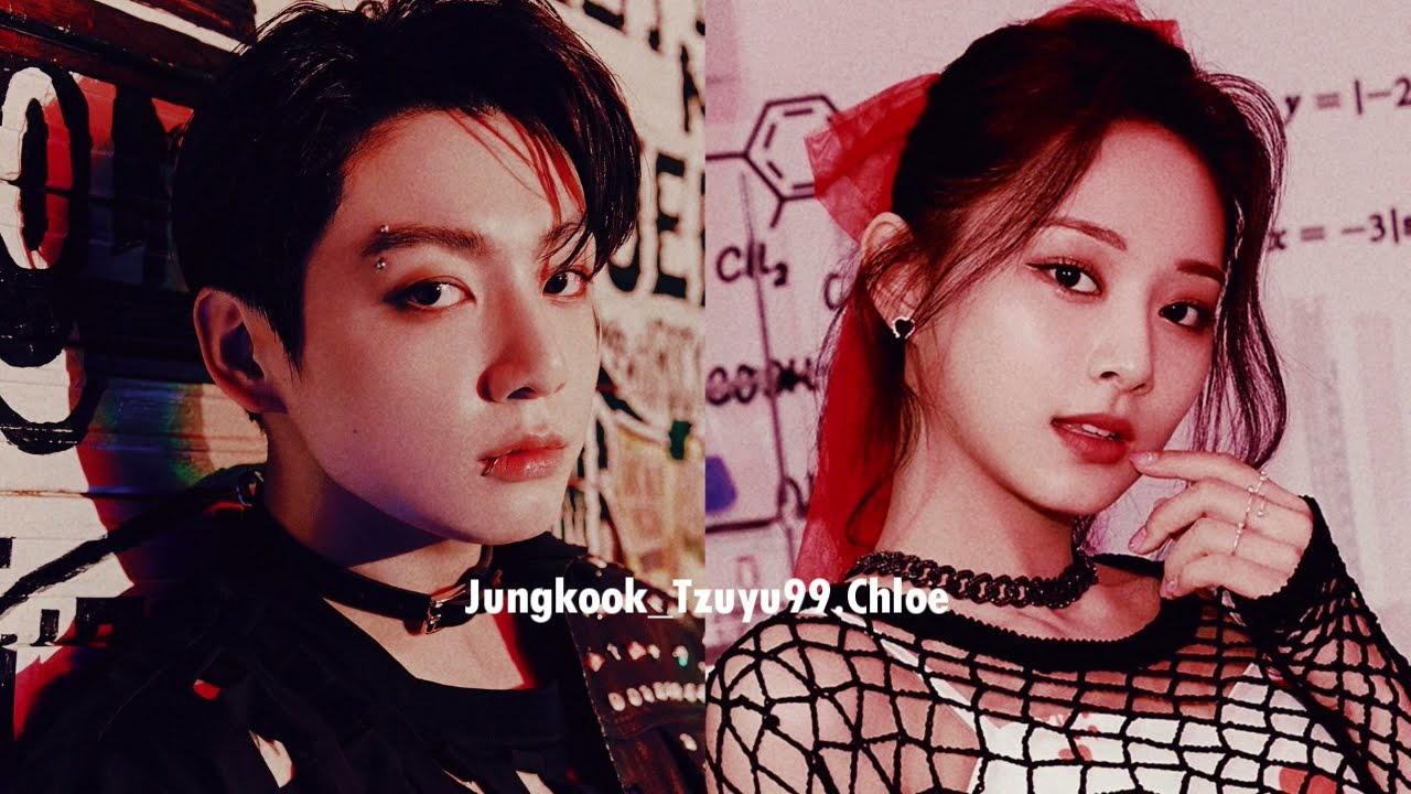 Jungkook and Tzuyu Bite lips 😋