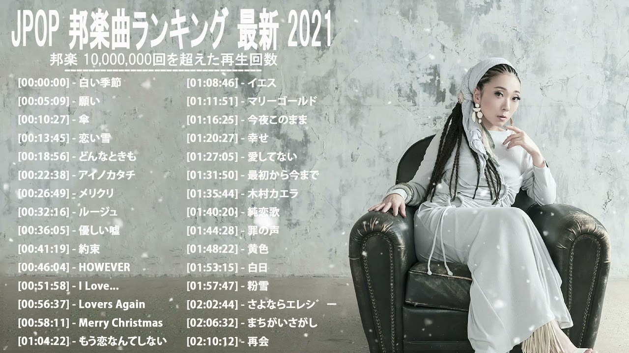 2021 年 ヒット曲 ランキング ♫ 日本の歌 人気 2021 (日本の音楽) – LISA,米津玄師,あいみょん,YOASOBI,宇多田ヒカル,King Gnu,菅田将暉