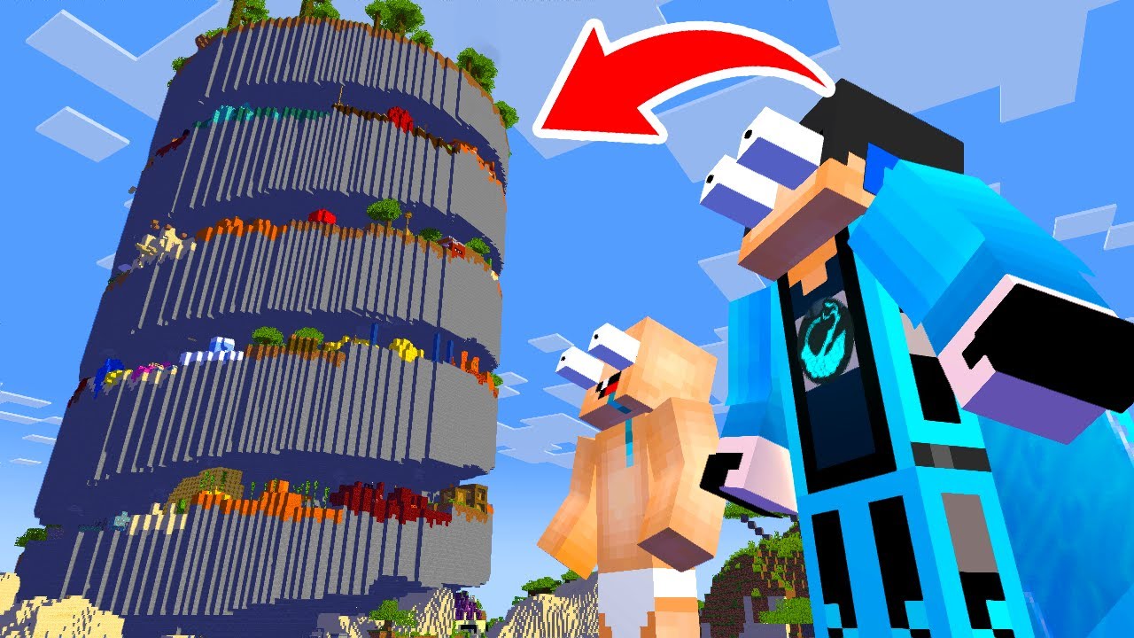 【マイクラ】世界一高い謎のタワーを攻略できるのか?【マインクラフト 】【まいくら】