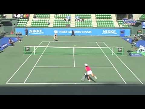 ニッケ全日本テニス選手権81st 2回戦 波形純理 VS 宮村美紀