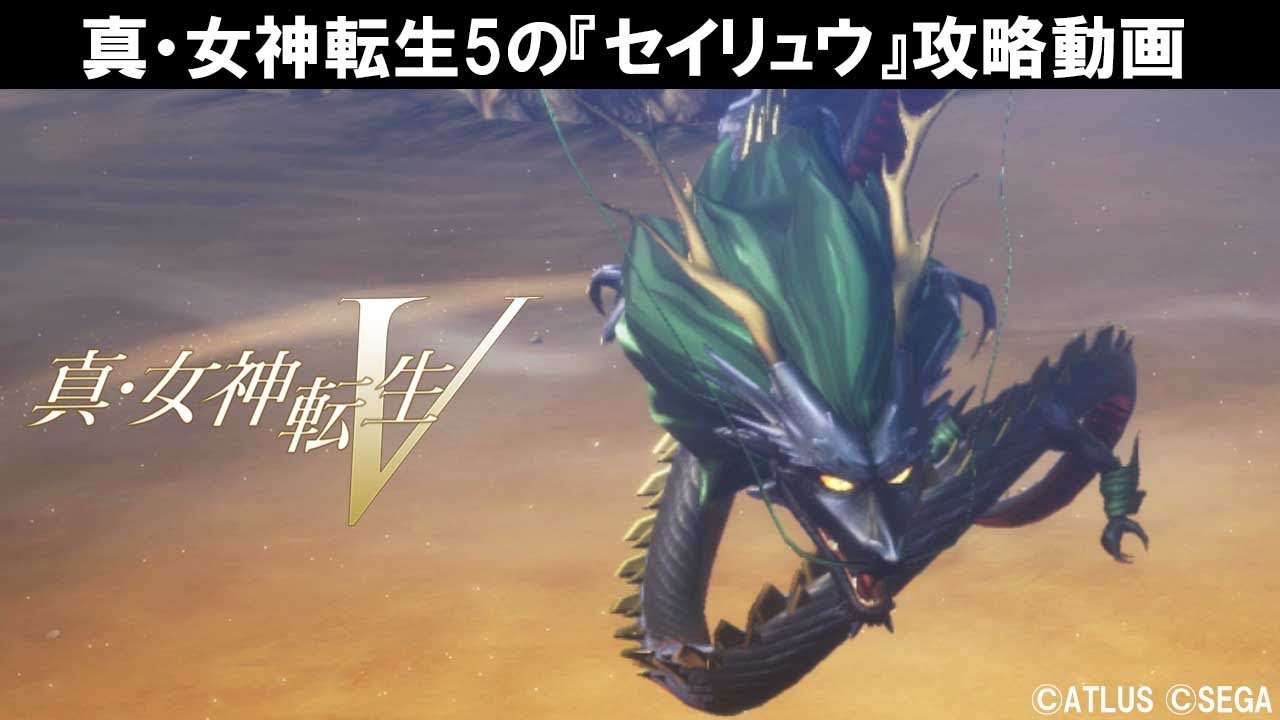 真・女神転生5の強敵『セイリュウ』攻略動画【真女神転生V】