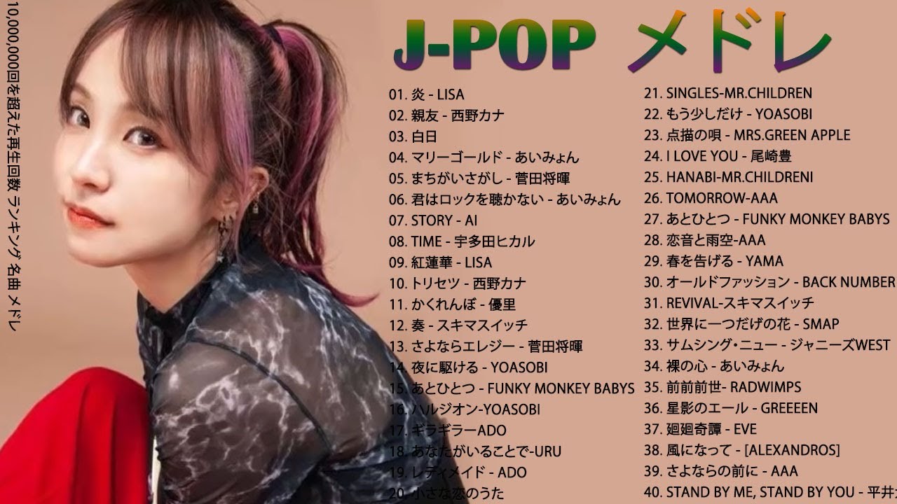 【広 告 な し】 音 楽 ラ ン キ ン グ 2021 – 2022 || KING GNU, あ い み ょ ん, YOASOBI, 菅田将暉, LiSA, 西野カナ,…