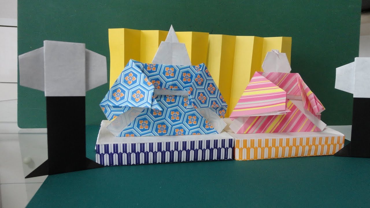 ひな祭り「畳」折り紙Hinamatsuri"Tatami"Origami
