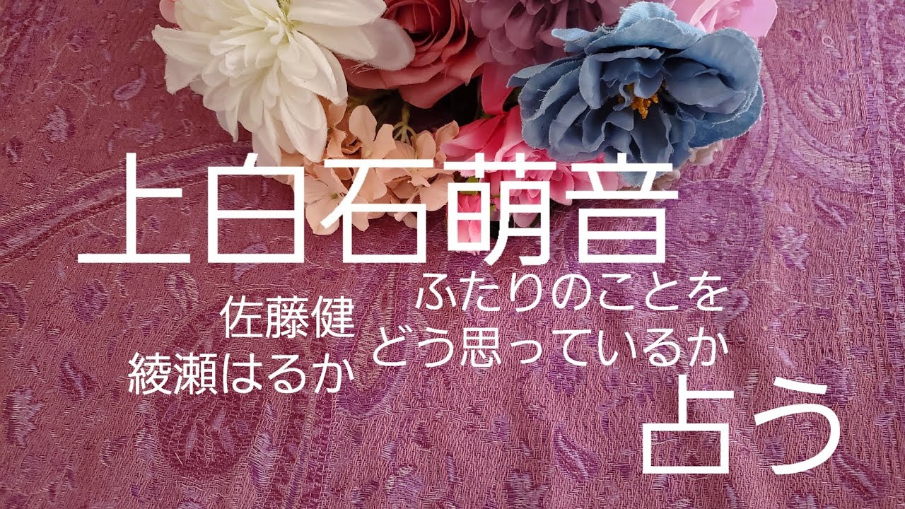 【占い】上白石萌音、佐藤健、綾瀬はるか、ふたりのことをどう思っているか?タロットでみた