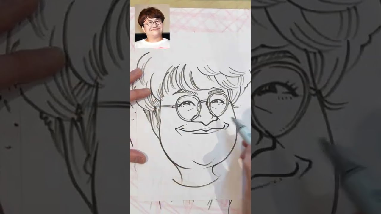 常識をくつがえす 似顔絵レクチャー | ハリセンボン春菜 #Shorts