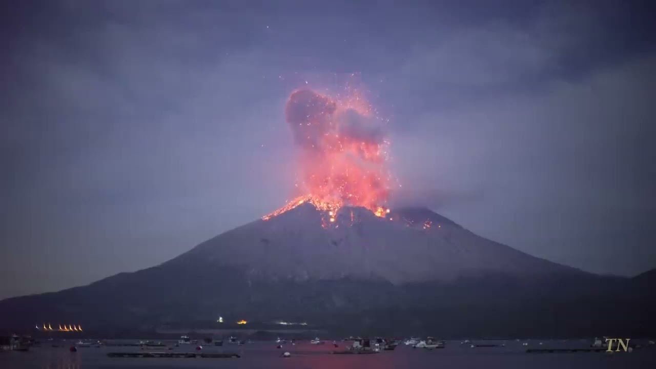 桜島の噴火記録 Explosive eruption of Sakurajima on November 12, 2019 桜島爆発