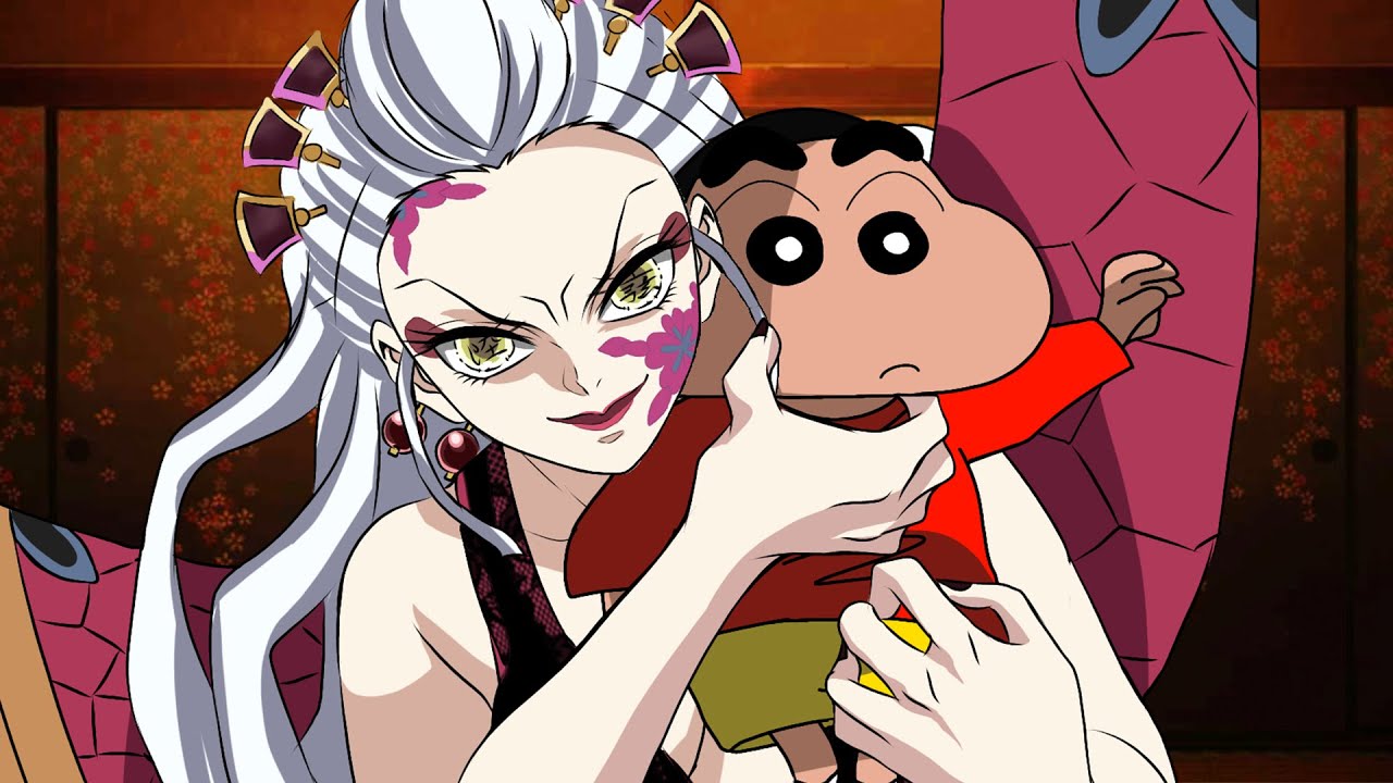 もしも野原しんのすけが堕姫に襲われたら【アニメ2期 遊郭編 上弦の陸 】